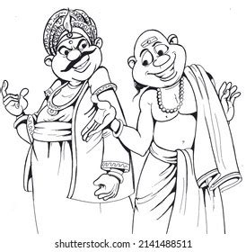 Beautiful Indian King Cartoon Character Stock Illustration 2141488511 | Shutterstock