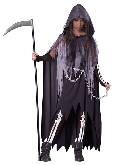 Tween Miss Reaper Costume for Girls | Gothic Cosplay