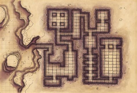 Desert Maps: Grid Tomb by Caeora on DeviantArt