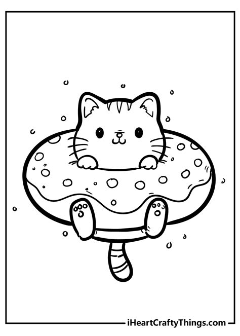 Cute Kitty Coloring Pages To Print