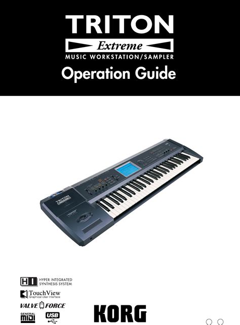 User manual Korg TRITON Extreme (English - 148 pages)