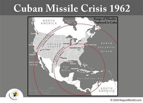 US Map Showing Cuban Missile Range - Answers