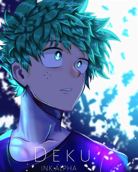 I drew Deku from My Hero Academia | Instagram @ink.alpha : r/anime