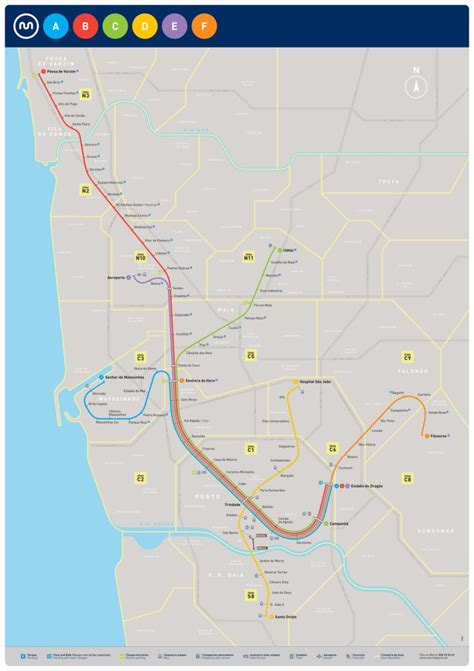 Plan du metro de Porto - Week-End et Voyage à Porto