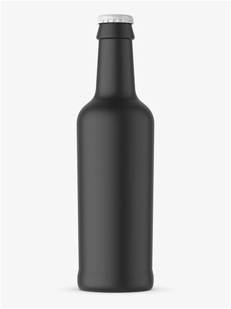 Black beer bottle mockup - Smarty Mockups