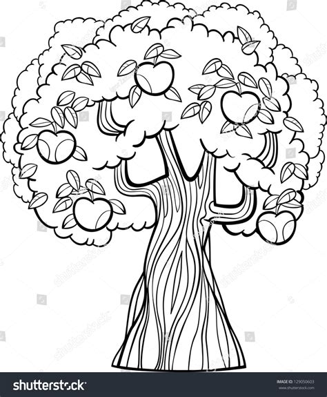 2,446 Coloring Page Fruit Tree Images, Stock Photos & Vectors ...