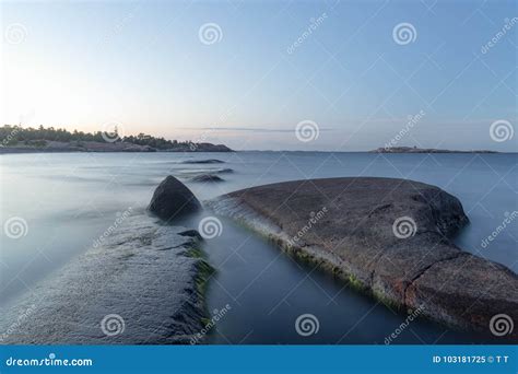 Mystical sea stock image. Image of dusk, stone, peaceful - 103181725