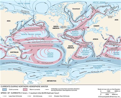 Ocean Currents Map For Kids