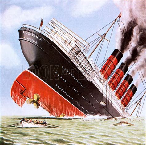 Sinking of the Lusitania stock image | Look and Learn