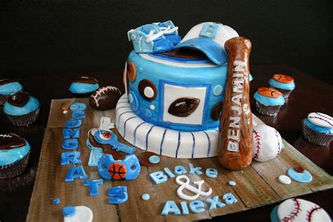 Picture Perfect Cakes: Sports Themed Baby Shower Cake