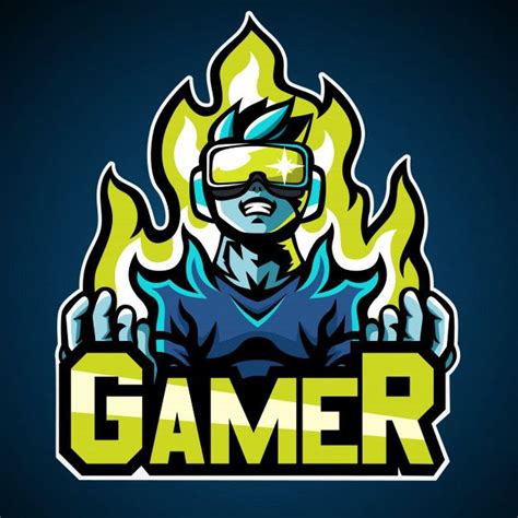 Premium Vector | Gamer logo | Game logo design, Game logo, Logo design art