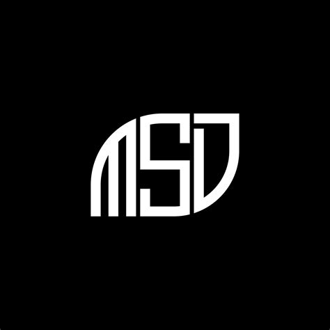 MSD letter logo design on black background. MSD creative initials letter logo concept. MSD ...