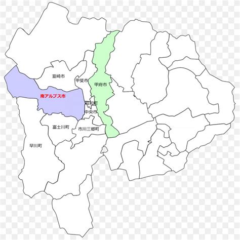 Yamanashi Prefecture Map, PNG, 1875x1875px, Yamanashi Prefecture, Area ...