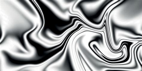 Silver chrome metal texture with waves. Liquid silver metallic silk wavy design. Abstract ...