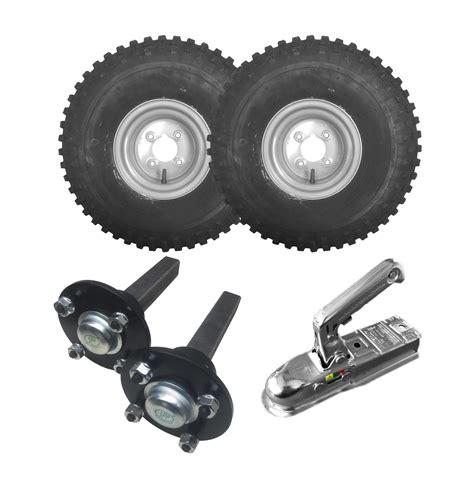 ATV Trailer Kit - Wheels, Hubs & Stubs and 60mm Coupling | Edwards Trailers