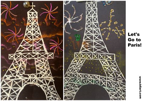 Eiffel Tower Art Project for Bastille Day! - K - 6 ArtK – 6 Art