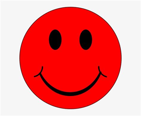 Smileys Clipart Red - Red Smiley Face Cartoon Transparent PNG - 594x597 - Free Download on NicePNG