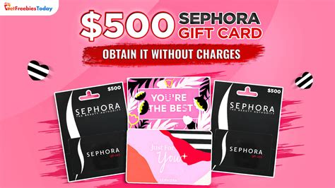 $500 Sephora Gift Card – Get Freebies Today