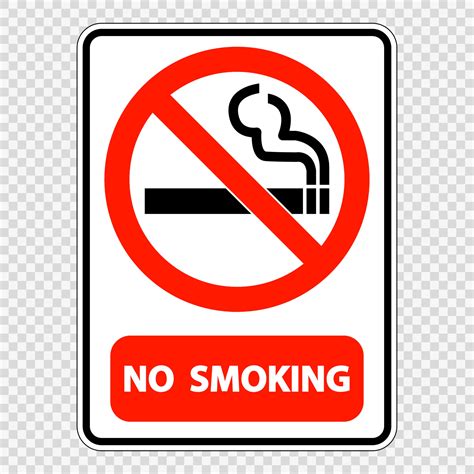 No smoking sign label on transparent background 2261110 Vector Art at Vecteezy