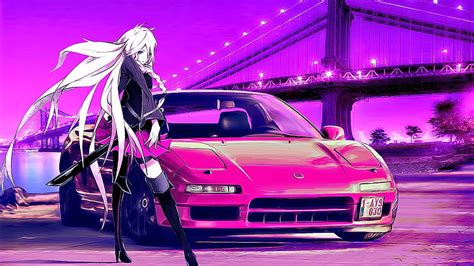 HD wallpaper: anime, anime girls, Vocaloid, IA (Vocaloid), car, blonde, long hair | Wallpaper Flare