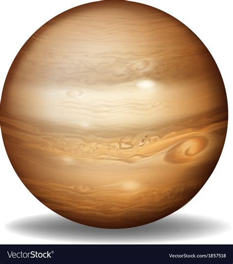 Planet jupiter Royalty Free Vector Image - VectorStock