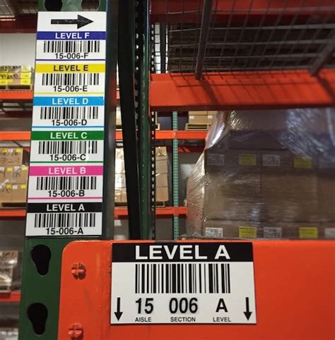 6 Advantages of Vertical Location Warehouse Rack Labels - ID Label Inc.