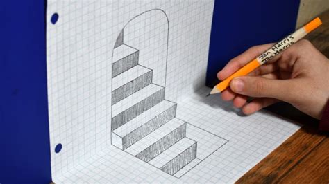 Easy 3d Drawings On Graph Paper - Free Printable Paper