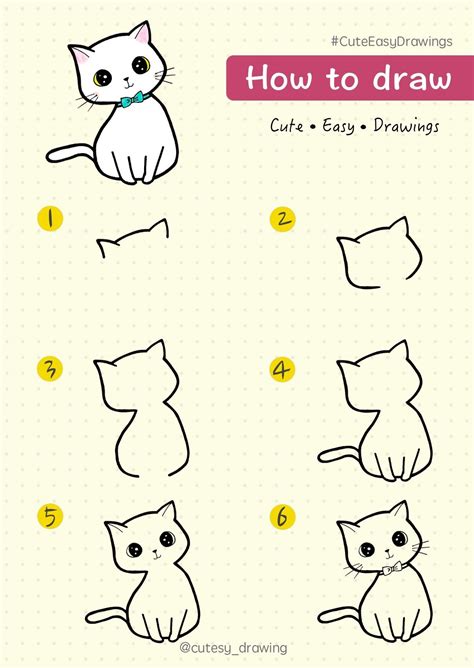 How To Draw A Cat Easy For Kids