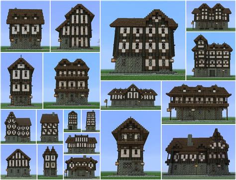 Medieval Minecraft House Blueprints