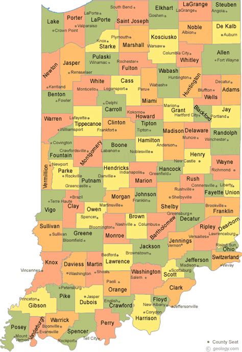 Indiana County Map