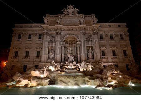 Trevi Fountain Night Image & Photo (Free Trial) | Bigstock