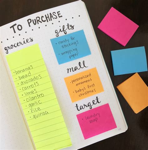 5 Ways to Use Sticky Notes in your Bullet Journal – Let's Live and Learn