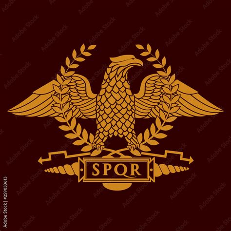 roman eagle symbol of roman empire Stock Vector | Adobe Stock