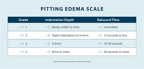 Pitting Edema Timing Scale