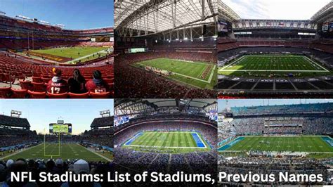 NFL Stadiums: List of Stadiums, Previous Names