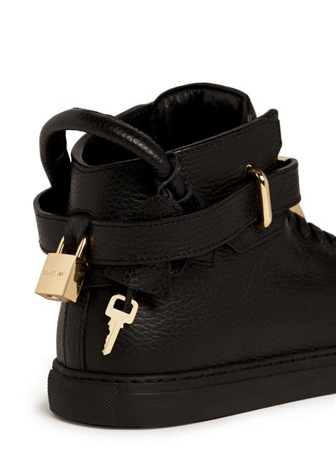 Buscemi 100MM Twist-Lock Leather Sneakers in Black for Men - Lyst