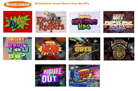 Nickelodeon Game Shows from the 90's by mnwachukwu16 on DeviantArt