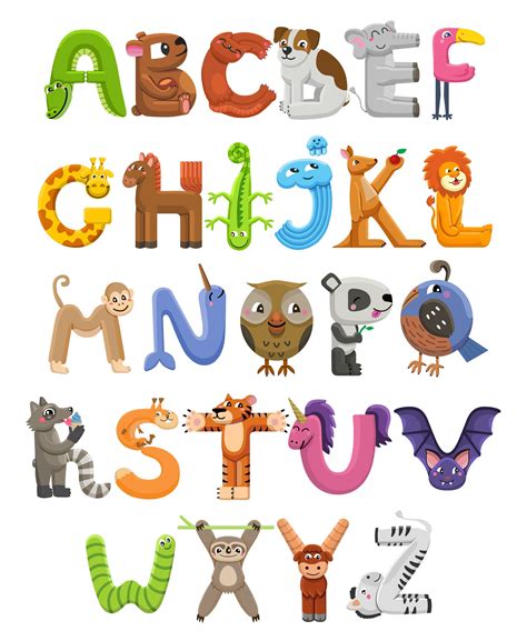 ABC Poster 16 x 20 Zoo animals nursery alphabet ABC wall | Etsy in 2020 ...