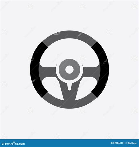 Car Steering Wheel Logo Illustration Vector Stock Vector - Illustration ...