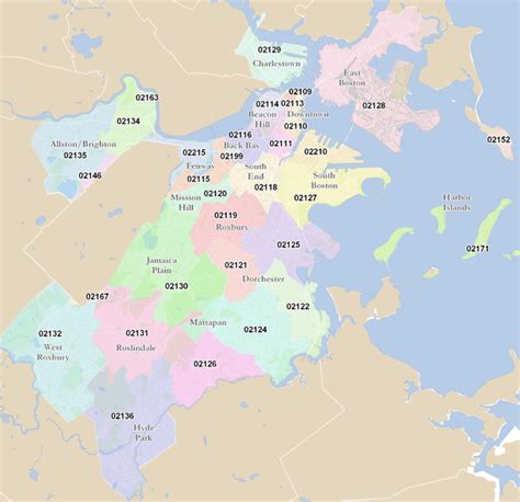 Boston Ma Zip Code Map ~ GOOGLESAIL