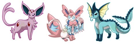 Mega Eeveelutions by EmeraldSora on DeviantArt