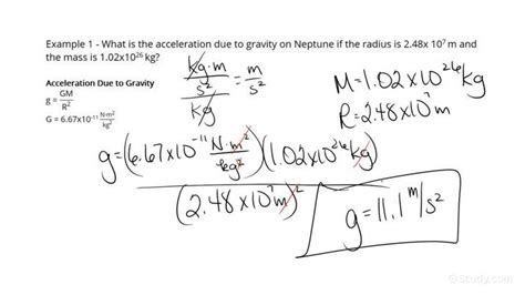 How to Calculate the Acceleration Due to Gravity on a Different Planet ...