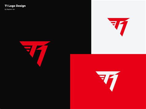 T1 Logo Design by Stephen Yan on Dribbble