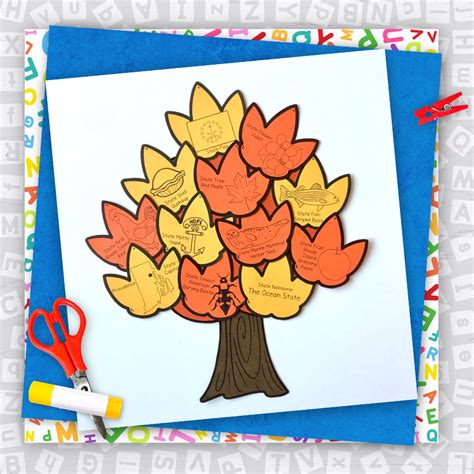 Rhode Island Red Maple Tree State Symbols Craft | Made By Teachers