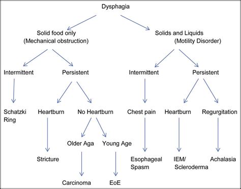 Symptom differential of common causes of esophageal dysphagia. Overlap... | Download Scientific ...