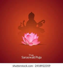 Vasant Panchami Saraswati Puja Basant Social Stock Vector (Royalty Free) 2418922359 | Shutterstock