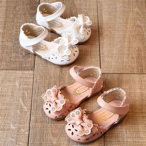 Toddler Infant Kids Baby Girls Elegant Bowknot Flower Princess Shoes Sandals baby sandals kids ...