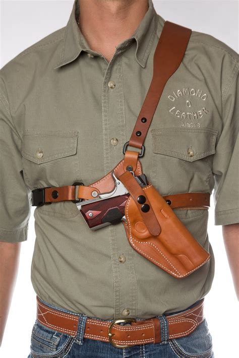 Guides Choice™ Leather Chest Holster, the ULTIMATE outdoor gun holster | Diamond D Custom ...