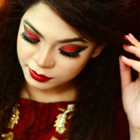 Dark Red Eye Makeup - Makeup Vidalondon