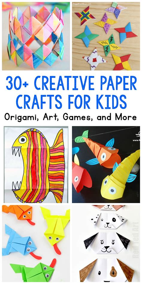 Paper Crafts for Kids: 30 Fun Projects You'll Want to Try - Frugal Fun For Boys and Girls